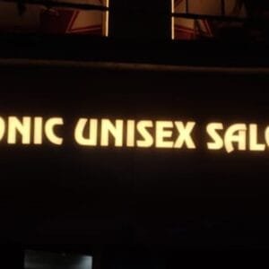 Iconic Unisex Salon New Acrylic Letter