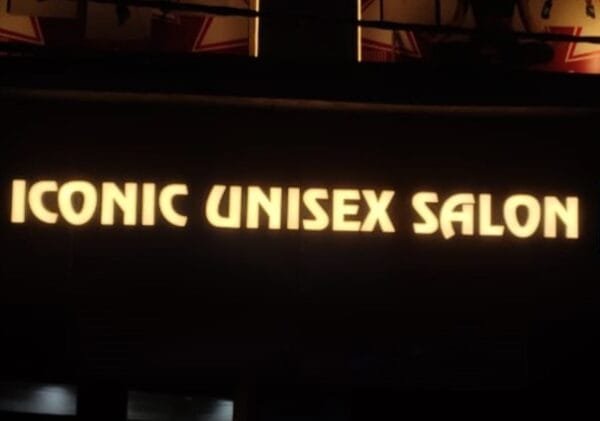 Iconic Unisex Salon New Acrylic Letter