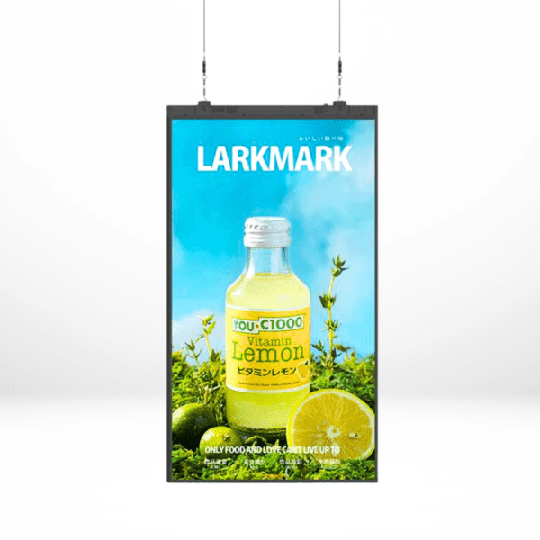 Single Sided Hanging Window Digital Signage
