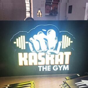 Gym Acrylic LED Sign Board