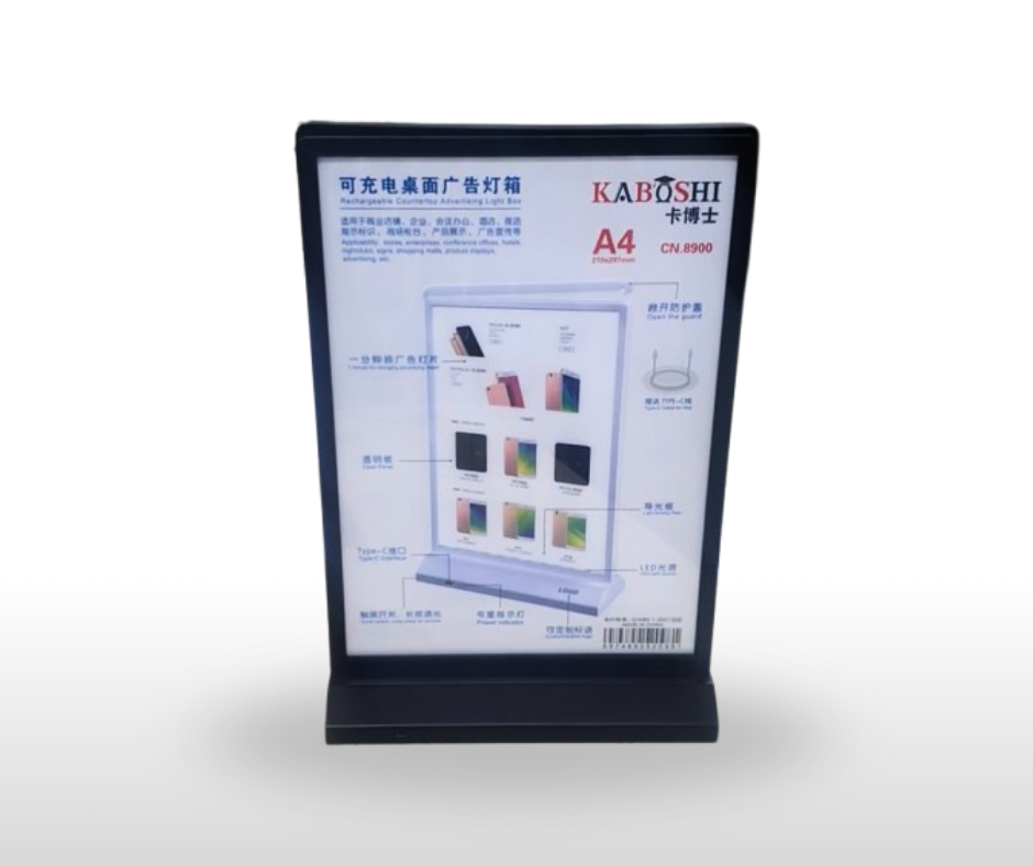A4 Table Top LED Advertising Display