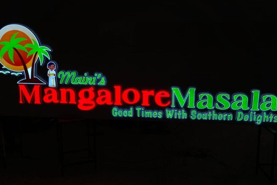 South Indian Restaurant SIgnage