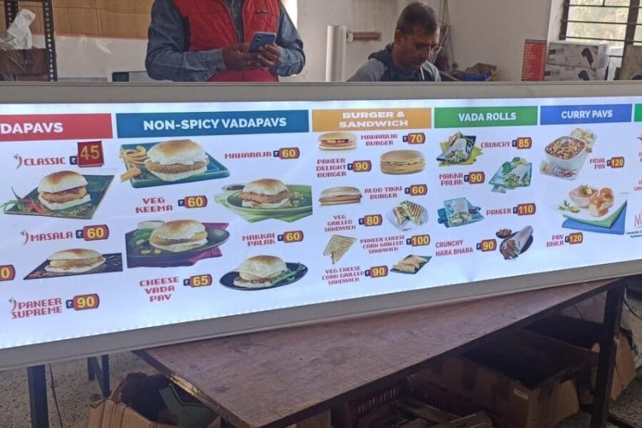 Food Menu Clipon Board
