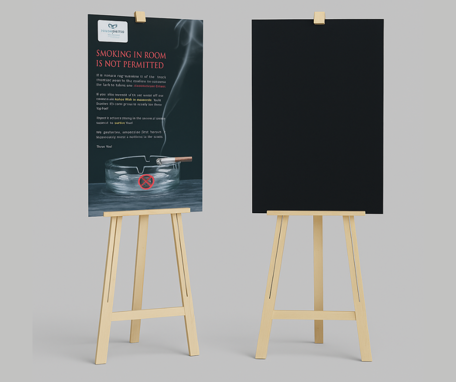 Wooden Easel Banner Stand