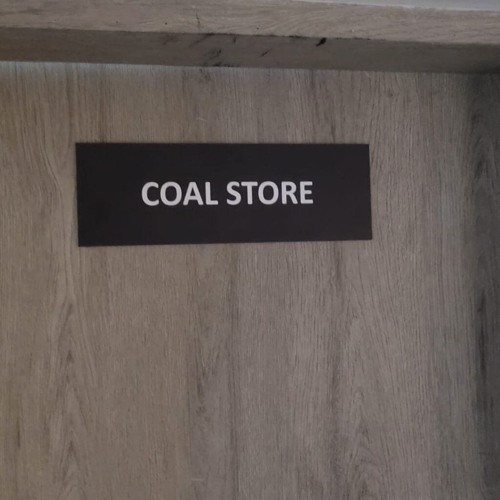 coal store sign