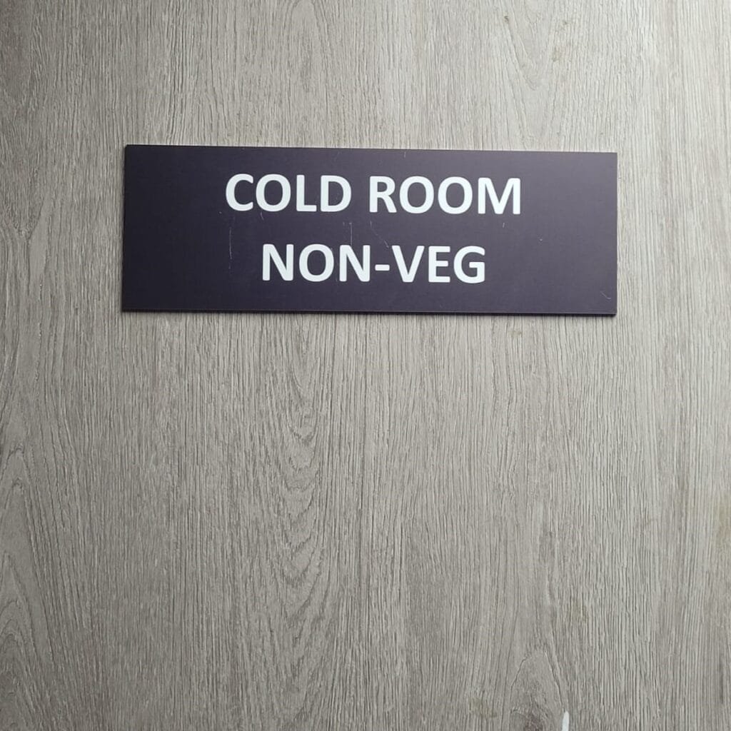 cold room sign