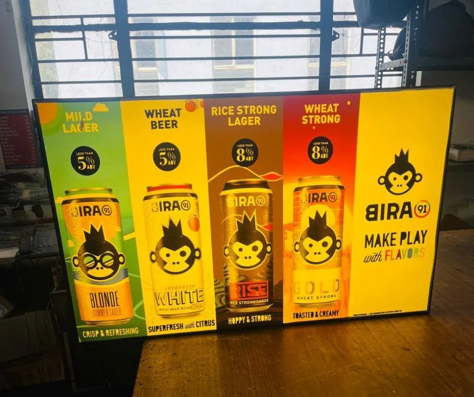 cafe store fabric board sign