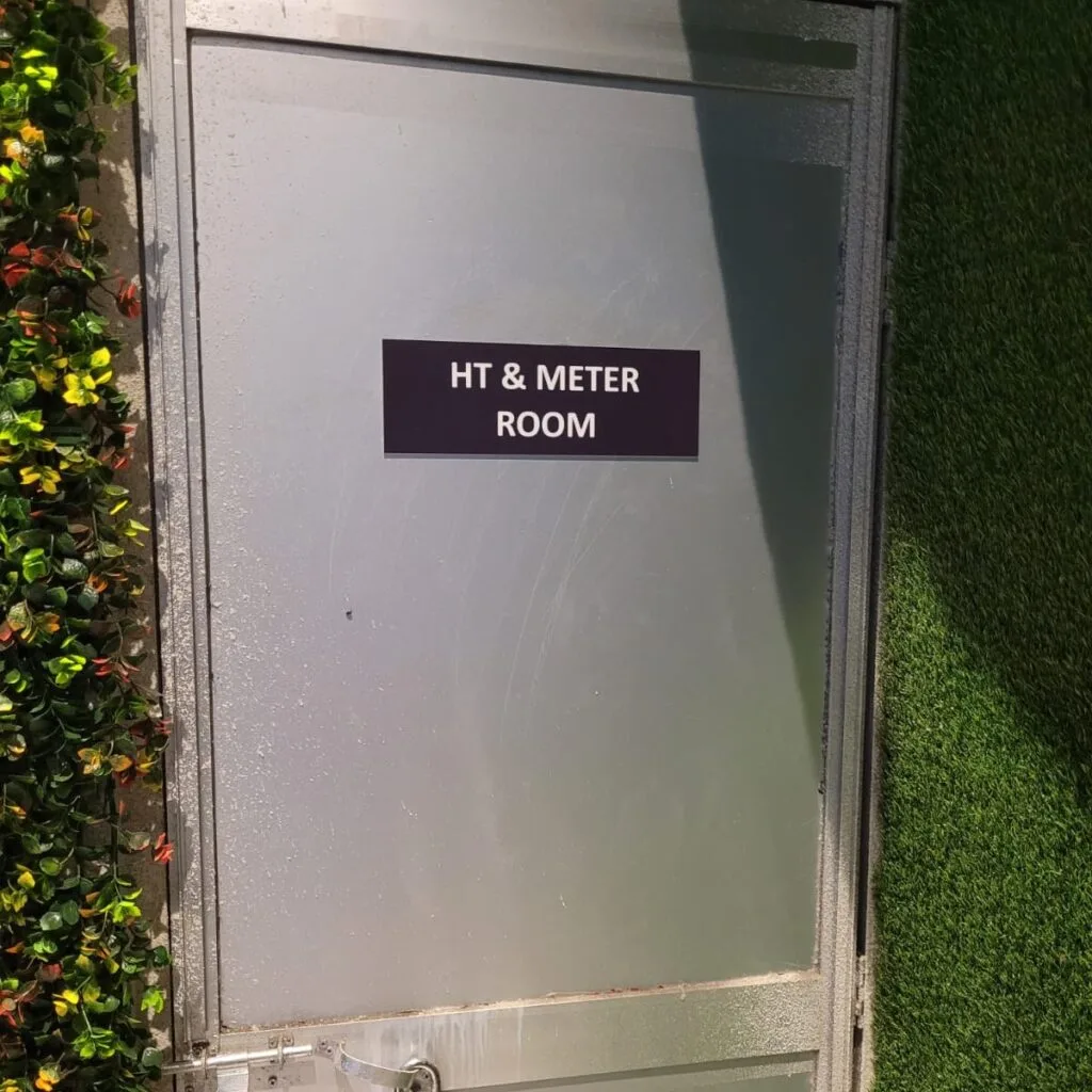 hit & meter room name plate