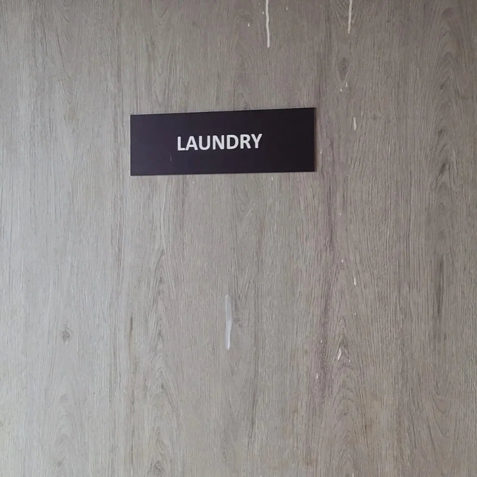 laundry name plate