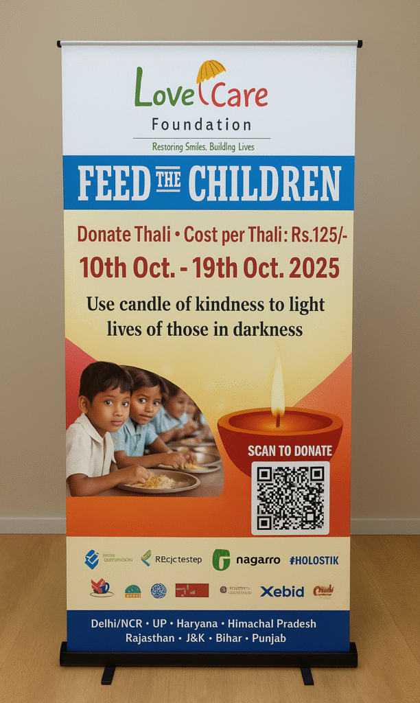 love care ngo 3 by 6 ft standee