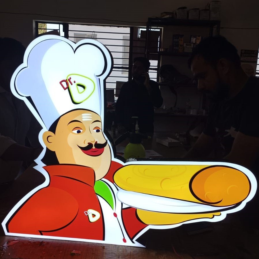 Cutout Blockout Acrylic Board